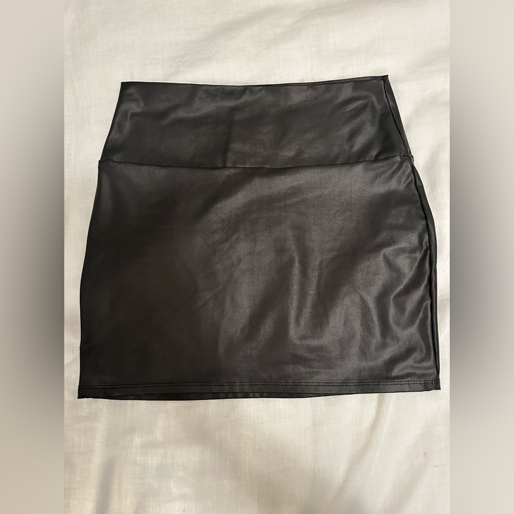 Black Leather Skirt